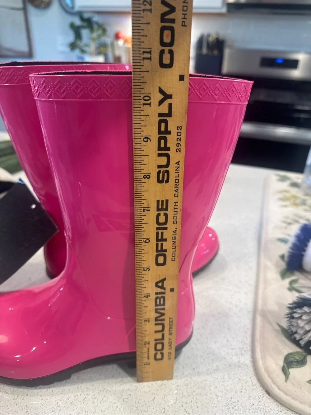 UGG Kids Hot Pink Glossy Rain Boot
